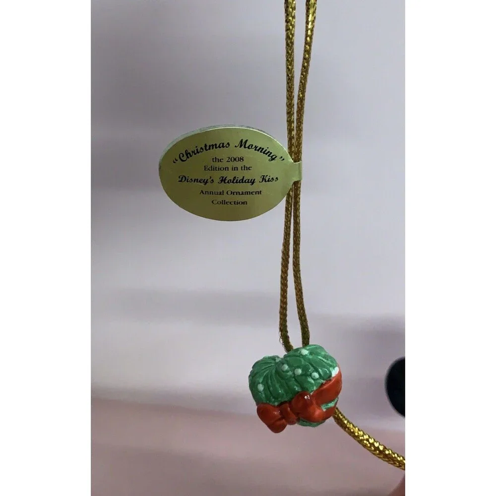 Bradford Exchange Disney Mickey & Minnie Mouse 2008 Porcelain Holiday Ornament